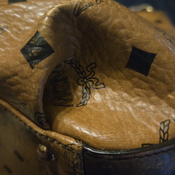 MCM Tan Leather Tote Bag - Picture 12 of 16